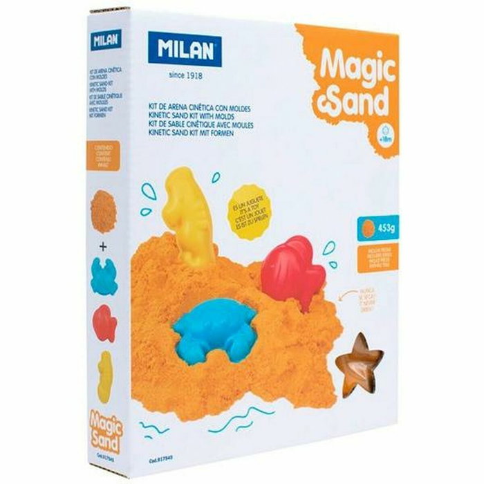 Milán Kit de arena cinética Magic Sand con 3 moldes