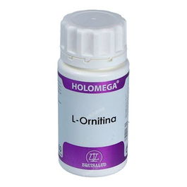 Holomega L-Ornitina 50 Cápsulas - Aminoácido para el Apoyo Muscular - Apto para Veganos, Vegetarianos y Diabéticos