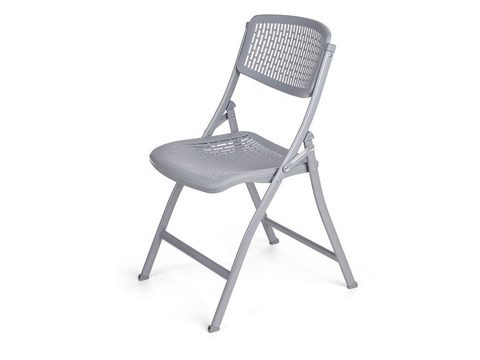 Giftdecor Silla Plegable Gris 108x13x50 cm (Set de 4)