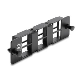 DeLOCK Panel adaptador para módulos Keystone 6 puertos negro