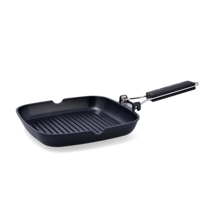 Quid Asador Cuadrado Aluminio Fundido Ebano 24 cm Quid Asador Cuadrado Aluminio Fundido Ebano 24 cm