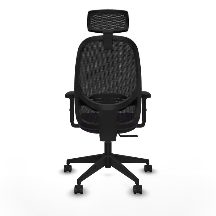 PIQUERAS Y CRESPO Silla de oficina Cilanco con mecanismo Sincro, Morado y Negro
