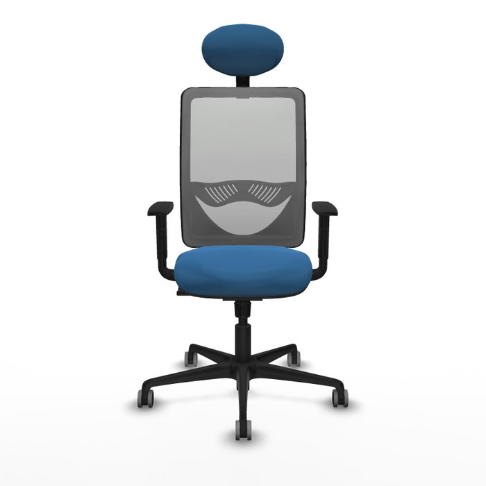 PIQUERAS Y CRESPO Silla de oficina Zulema con mecanismo Sincro, Azul claro y Gris PIQUERAS Y CRESPO Silla de oficina Zulema con mecanismo Sincro, Azul claro y Gris