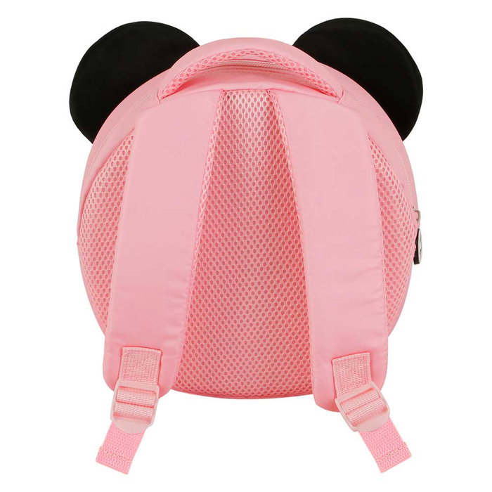 Disney Minnie Mouse Mochila Infantil Redonda Emoji con Relieve 3D Rosa 9x22x22cm 4L