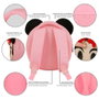Disney Minnie Mouse Mochila Infantil Redonda Emoji con Relieve 3D Rosa 9x22x22cm 4L