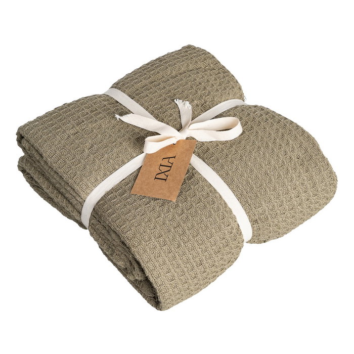 Colcha Panal Verde Algodón Textil/Hogar 280 X 260 cm