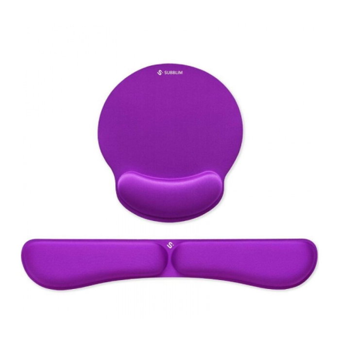 Subblim Pack Ergo MemoryFlex Púrpura (Alfombrilla y Reposamuñecas)