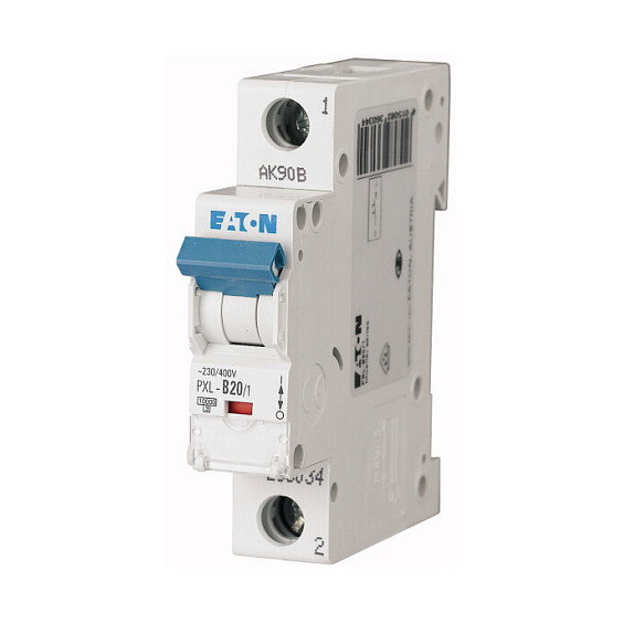 Eaton PXL-B20/1 Disyuntor en miniatura 20A 1p B-Char Eaton PXL-B20/1 Disyuntor en miniatura 20A 1p B-Char