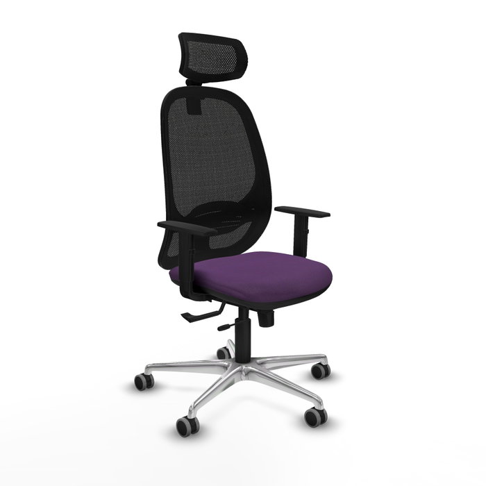 PIQUERAS Y CRESPO Silla de oficina Cilanco con Mecanismo Sincro/Traslack Morado y Negro PIQUERAS Y CRESPO Silla de oficina Cilanco con Mecanismo Sincro/Traslack Morado y Negro