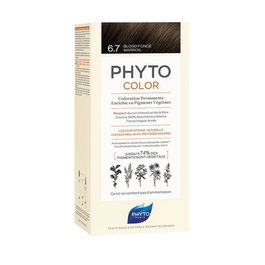 Phyto Coloración Permanente 6.7 Rubio Oscuro Marrón