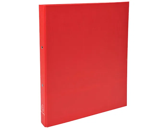 Exacompta Carpeta de 2 anillas 30mm DIN A4 en cartón forrado rojo