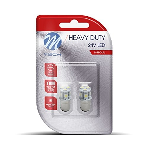 M-Tech Blíster 2X LED L989W - BAY15D 8XSMD5050 24V Blanco M-Tech Blíster 2X LED L989W - BAY15D 8XSMD5050 24V Blanco