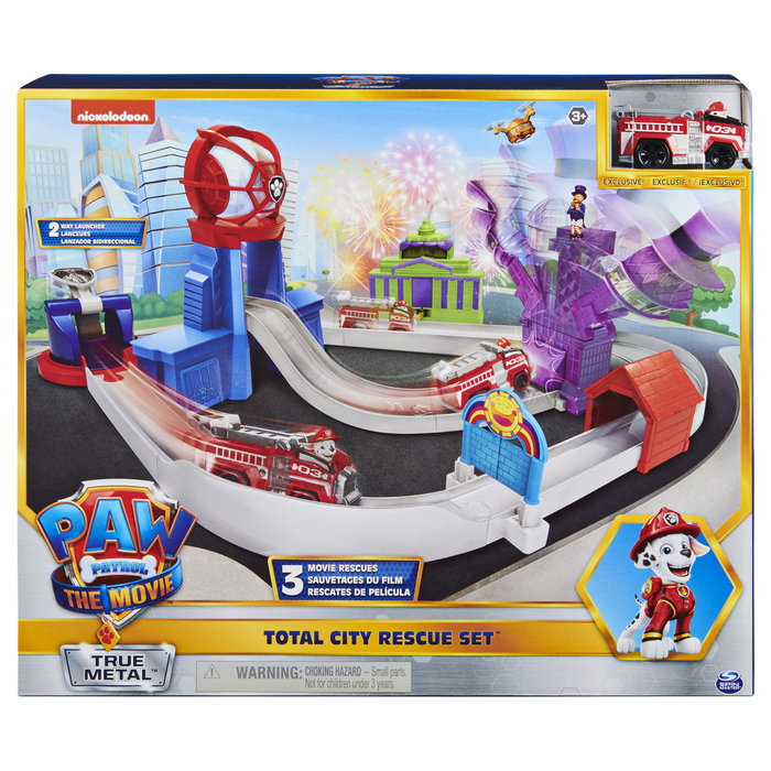 Spin Master Paw Patrol True Metal Total City Rescue Set de Pistas - Vehículo Exclusivo Marshall Escala 1:55 - Juguete para Niños +3 Años Spin Master Paw Patrol True Metal Total City Rescue Set de Pistas - Vehículo Exclusivo Marshall Escala 1:55 - Juguete para Niños +3 Años