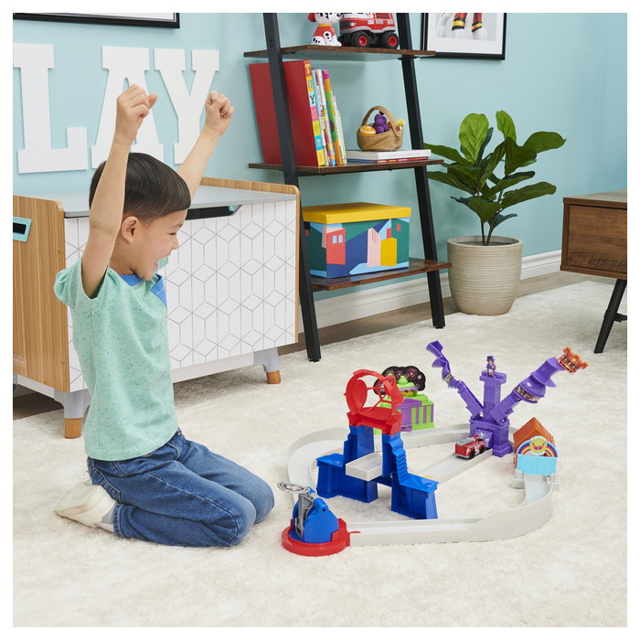 Spin Master Paw Patrol True Metal Total City Rescue Set de Pistas - Vehículo Exclusivo Marshall Escala 1:55 - Juguete para Niños +3 Años Spin Master Paw Patrol True Metal Total City Rescue Set de Pistas - Vehículo Exclusivo Marshall Escala 1:55 - Juguete para Niños +3 Años