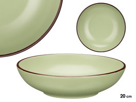 Vessia Plato Hondo 20 cm Verde Oliva Loza Ceramica 20x5x20 cm (Set de 36)