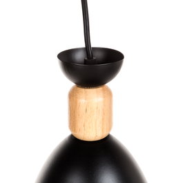 Zuri Lámpara Colgante Negra E27