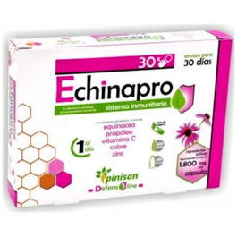 PINISAN Echinapro 30 Cap. Propóleo Equinácea Zinc Cobre Vitamina C para Sistema Inmunitario