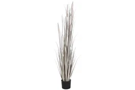 DKD Home Decor Planta PVC Junco Gris Claro 45x45x150 cm