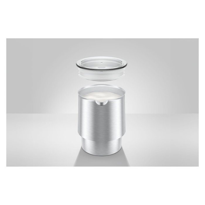 JURA 24331 Milchschäumer Hot & Cold 2025, Espumador de leche automático, 360 ml, Negro y Plata, Acero inoxidable