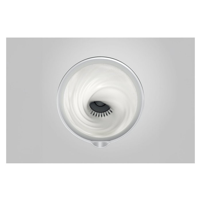 JURA 24331 Milchschäumer Hot & Cold 2025, Espumador de leche automático, 360 ml, Negro y Plata, Acero inoxidable