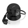 Aisens Regleta de Sobremesa ASPS-2A2C05-BK con 3 Tomas y 4 Puertos USB, Negro