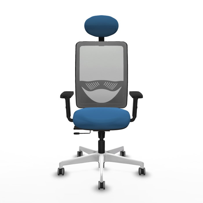 PIQUERAS Y CRESPO Silla de oficina Zulema Azul claro y Gris PIQUERAS Y CRESPO Silla de oficina Zulema Azul claro y Gris