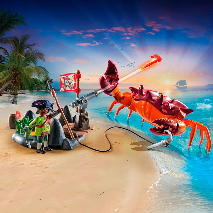 Playmobil Batalla con el Cangrejo Gigante - Pirates 71532 +4 años