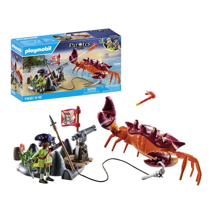 PLAYMOBIL Batalla con el Cangrejo Gigante 71532 Piratas