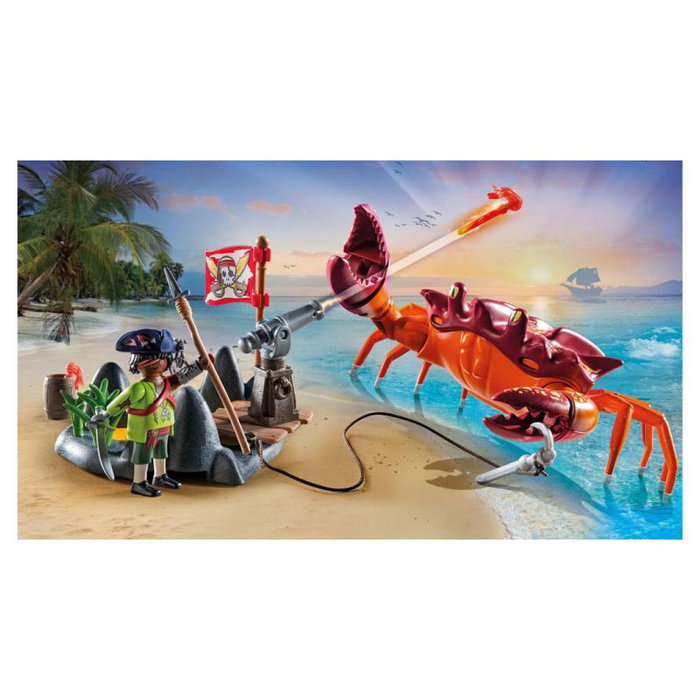 PLAYMOBIL Batalla con el Cangrejo Gigante 71532 Piratas