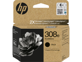 HP Cartucho de Tinta 308e EvoMore Negro Original, 320 páginas