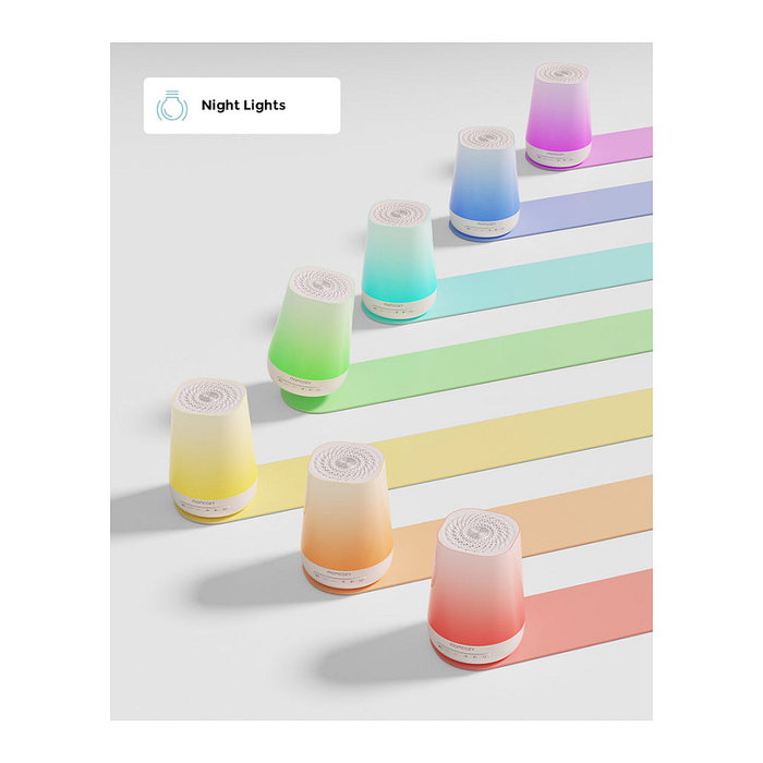 Momcozy Máquina de Ruido Blanco con Lámpara de Mesa Inteligente y Control por App