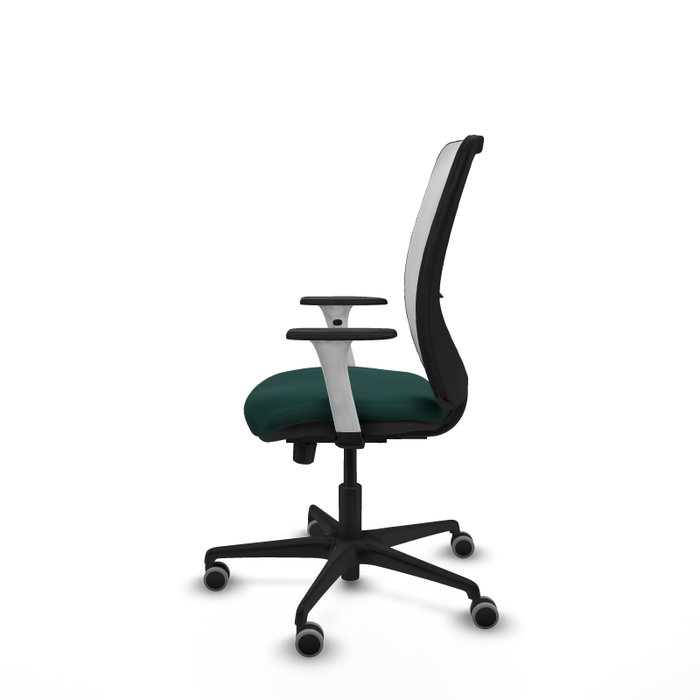 PIQUERAS Y CRESPO Silla de oficina Zulema con mecanismo Sincro/Traslack Verde botella y Blanco PIQUERAS Y CRESPO Silla de oficina Zulema con mecanismo Sincro/Traslack Verde botella y Blanco