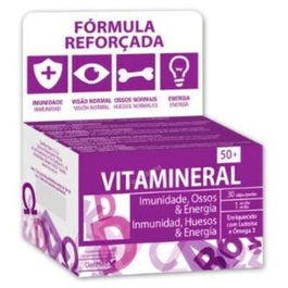 DIETMED 50+ Gold 30 Perlas Vitamineral para Mayores de 50 Años Complemento Alimenticio con Omega 3 Antioxidantes y Vitaminas