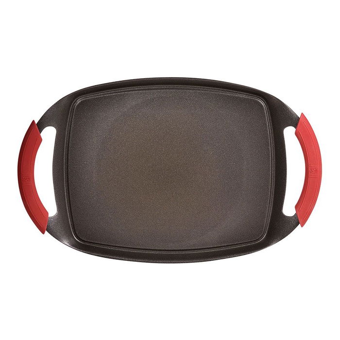 San Ignacio Asadora Grill Denia Experto de Aluminio Fundido para Inducción, con Revestimiento Ilag Premium, 36 x 23 cm