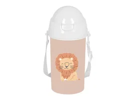 Safta Botella portalíquidos preescolar 500 ml con apertura automática y pajita