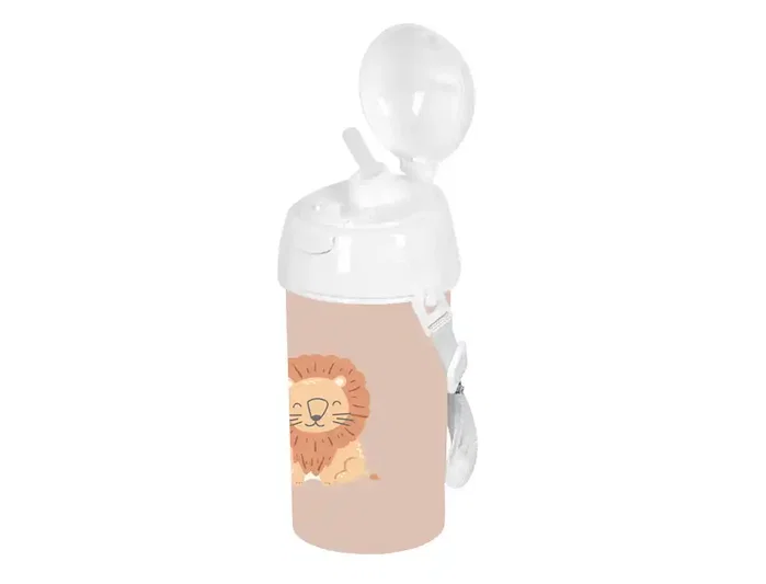 Safta Botella portalíquidos preescolar 500 ml con apertura automática y pajita