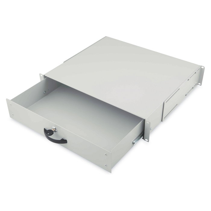Digitus Cajón con cerradura para armarios de red 19 pulgadas 2U Gris Digitus Cajón con cerradura para armarios de red 19 pulgadas 2U Gris