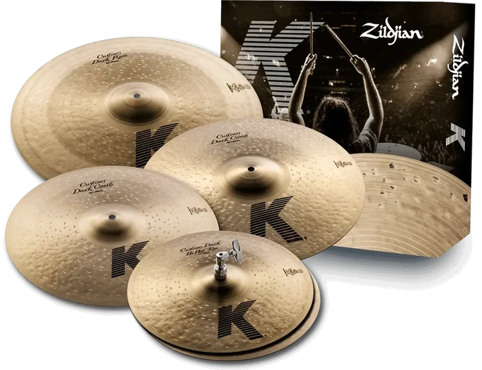 Zildjian Juego Custom Dark Hh14",Crash16",Crash 18,Ride20"