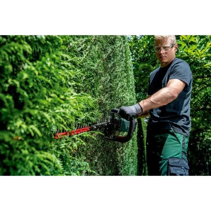 Metabo HS 18 LTX BL 75 Cortasetos a Batería con Motor sin Escobillas y Mango Giratorio, Protección de Cuchilla