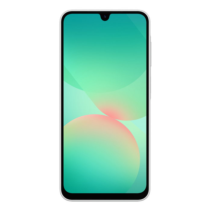 Samsung Galaxy A26 5G A266B Smartphone 6/128GB Blanco, Pantalla Super AMOLED 6.7" 120Hz, Cámara 50MP, Android 15, Batería 5000mAh, Resistencia IP67