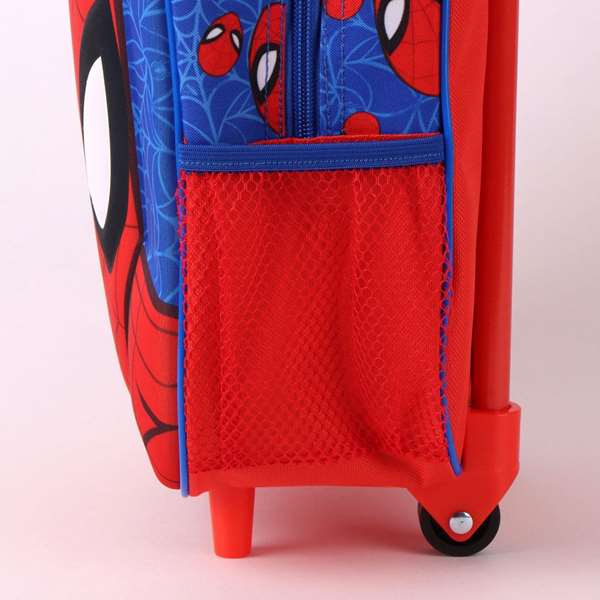 Cerdá Mochila Infantil Trolley 3D Spiderman - 25.0 x 30.0 x 12.0 cm - Azul - Edad mínima 3 años