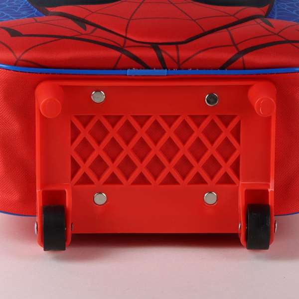 Cerdá Mochila Infantil Trolley 3D Spiderman - 25.0 x 30.0 x 12.0 cm - Azul - Edad mínima 3 años