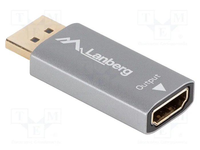 LANBERG AD-DP-HD-03 Adaptador DisplayPort Macho a HDMI Hembra 8K LANBERG AD-DP-HD-03 Adaptador DisplayPort Macho a HDMI Hembra 8K