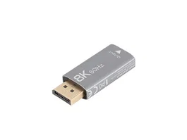 Lanberg AD-DP-HD-03 Adaptador DisplayPort Macho a HDMI Hembra 8K Plata