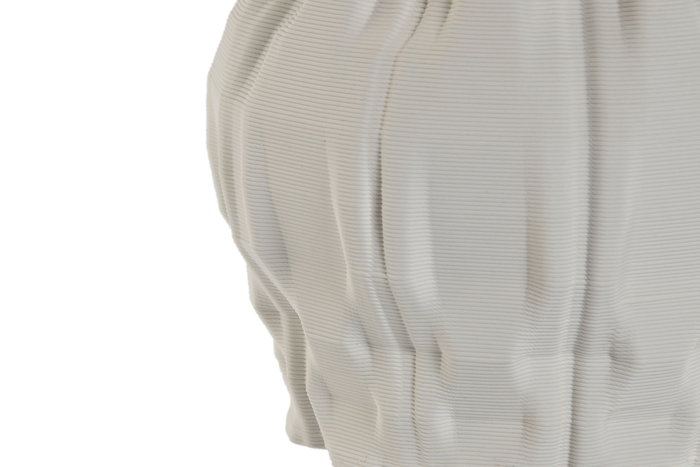 DKD Home Decor Jarrón Moderno Blanco Gres 14.5 x 24 x 14.5 cm