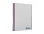 Liderpapel Cuaderno espiral A7 Micro Wonder, Tapa plástico, 100 hojas, 90gr, Cuadro 5mm, 4 bandas, Color gris