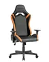 Mars Gaming MGC-PRO Silla Gaming Ergonómica Profesional, Reclinable 135°, Cojines Lumbar y Cervical, Reposabrazos 2D Ajustables, Base Acero, Ruedas XL, Negro con Naranja