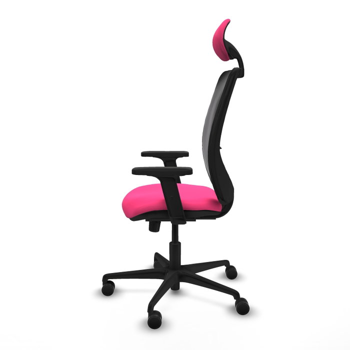 PIQUERAS Y CRESPO Silla de oficina Zulema con mecanismo Sincro, Rosa y Negro PIQUERAS Y CRESPO Silla de oficina Zulema con mecanismo Sincro, Rosa y Negro