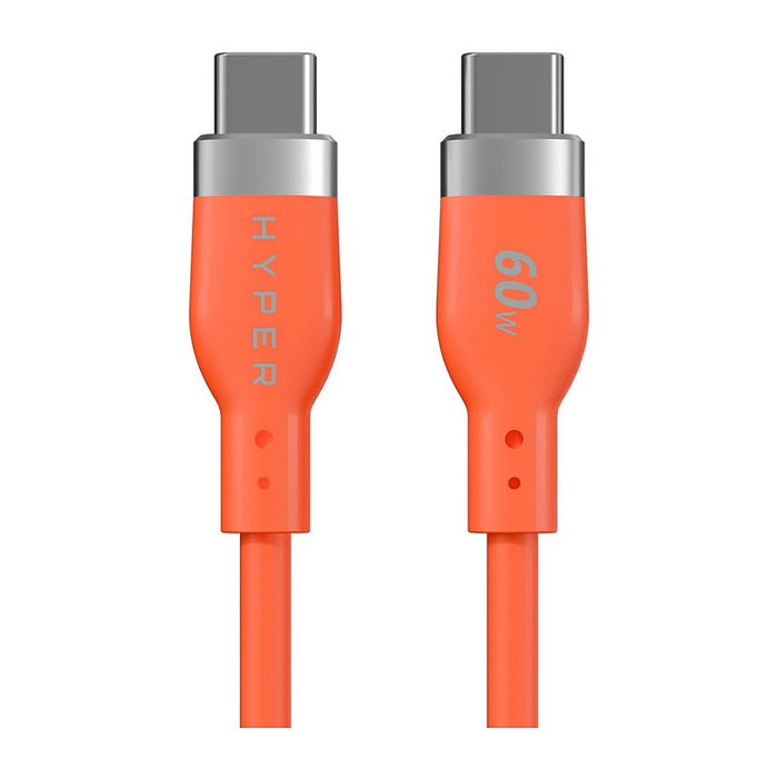 Targus HyperJuice Flex Cable USB-C a USB-C de 1,5 m, 60 W, Naranja Targus HyperJuice Flex Cable USB-C a USB-C de 1,5 m, 60 W, Naranja