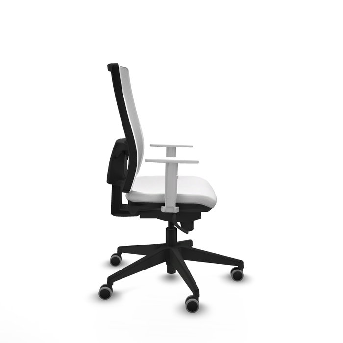 PIQUERAS Y CRESPO Silla de oficina Horna con mecanismo Sincro y tela blanca PIQUERAS Y CRESPO Silla de oficina Horna con mecanismo Sincro y tela blanca